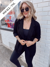 Load image into Gallery viewer, Back to Basics Blazer in Black
