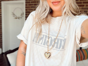 The Nash Heart Necklace | Gold