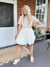 Load image into Gallery viewer, Girls Flower Power Dress | Taupe