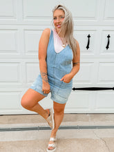 Load image into Gallery viewer, Feeling Free Short Overalls | Light Denim