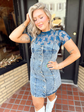 Load image into Gallery viewer, Sassy Moment Denim Dress