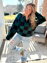 Load image into Gallery viewer, All Set Checkered Sweater