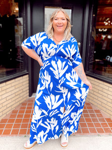 Charleston Stroll Dress - Blue