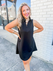 Monica Athletic Dress| Black