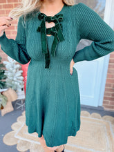 Load image into Gallery viewer, Noel Velvet Dress | Green