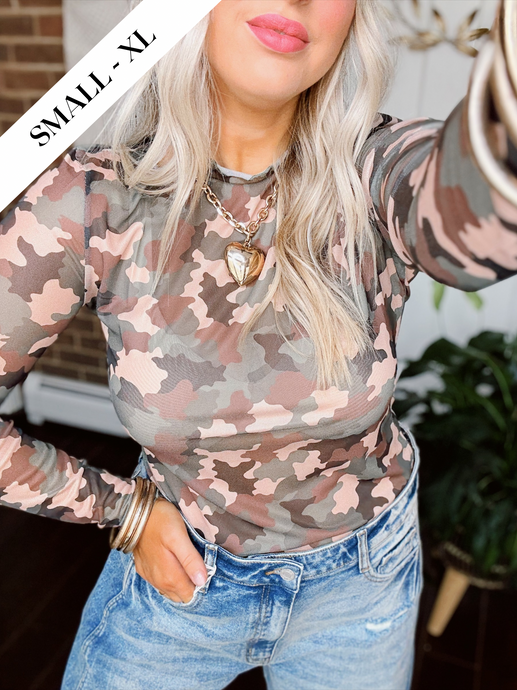 See Right Through Me Mesh Top