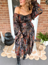 Load image into Gallery viewer, Heaven In The Leaves Dress | Black
