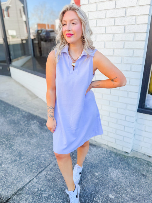 Monica Athletic Dress| Lavendar
