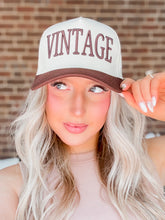 Load image into Gallery viewer, Vintage Embroidered Trucker Hat