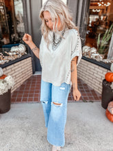 Load image into Gallery viewer, Miranda Suede Studded Dolman | Stone