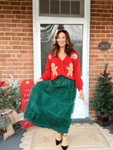 Load image into Gallery viewer, Gumdrop Button Cardigan | Red