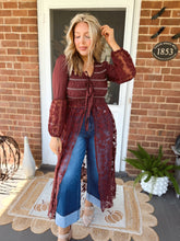 Load image into Gallery viewer, Something in The Wind Duster | Wine