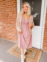 Load image into Gallery viewer, Sweet Heart Cotton Midi Dress - Dusty Lavender