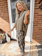 Load image into Gallery viewer, Miranda Suede Studded Dolman | Olive