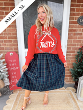 Load image into Gallery viewer, Merry Wreath Christmas Sweater | Red
