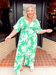 Charleston Stroll Dress - Green