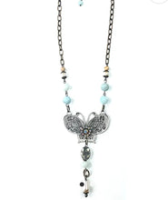 Load image into Gallery viewer, Transformed Butterfly Necklace | Mint