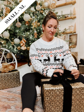 Load image into Gallery viewer, Doe a Deer Christmas Sweater