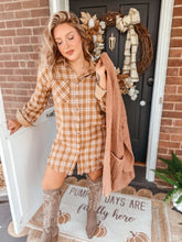 Load image into Gallery viewer, Simple Things Plaid Shirt Dress