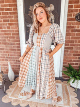 Load image into Gallery viewer, Jamie Plaid Dress | Blue