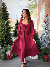 Load image into Gallery viewer, Meet Me Under Mistletoe Maxi | Ruby