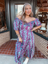 Load image into Gallery viewer, Elsa Velvet Burnout Maxi | Plum