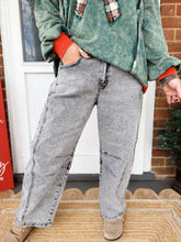 Load image into Gallery viewer, Acid Gray Barrel Jeans