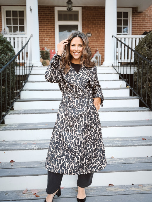 Keeping Up Leopard Coat