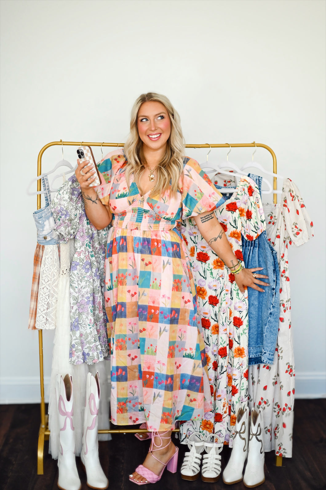 Tiptoe in Tulips Midi Dress Henhouse Shoppe Tiptoe in Tulips Midi Dress Henhouse Shoppe