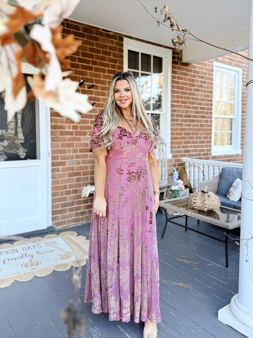 Sugar Plum Velvet Dress