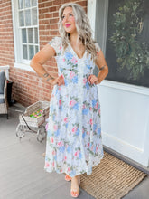 Load image into Gallery viewer, Fairy Garden Floral Maxi Dress