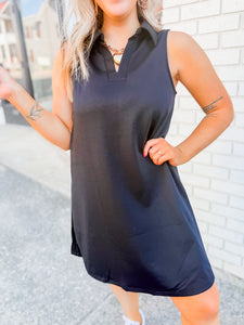 Monica Athletic Dress| Black