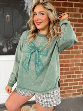 Load image into Gallery viewer, Whimsy Bow Pullover | Sage