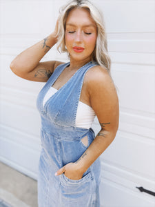 Laid Back Denim Jumper Dress