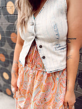 Load image into Gallery viewer, Cool It Cowgirl Denim Vest