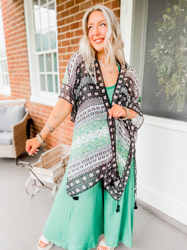 Grow Together Kimono | Sage