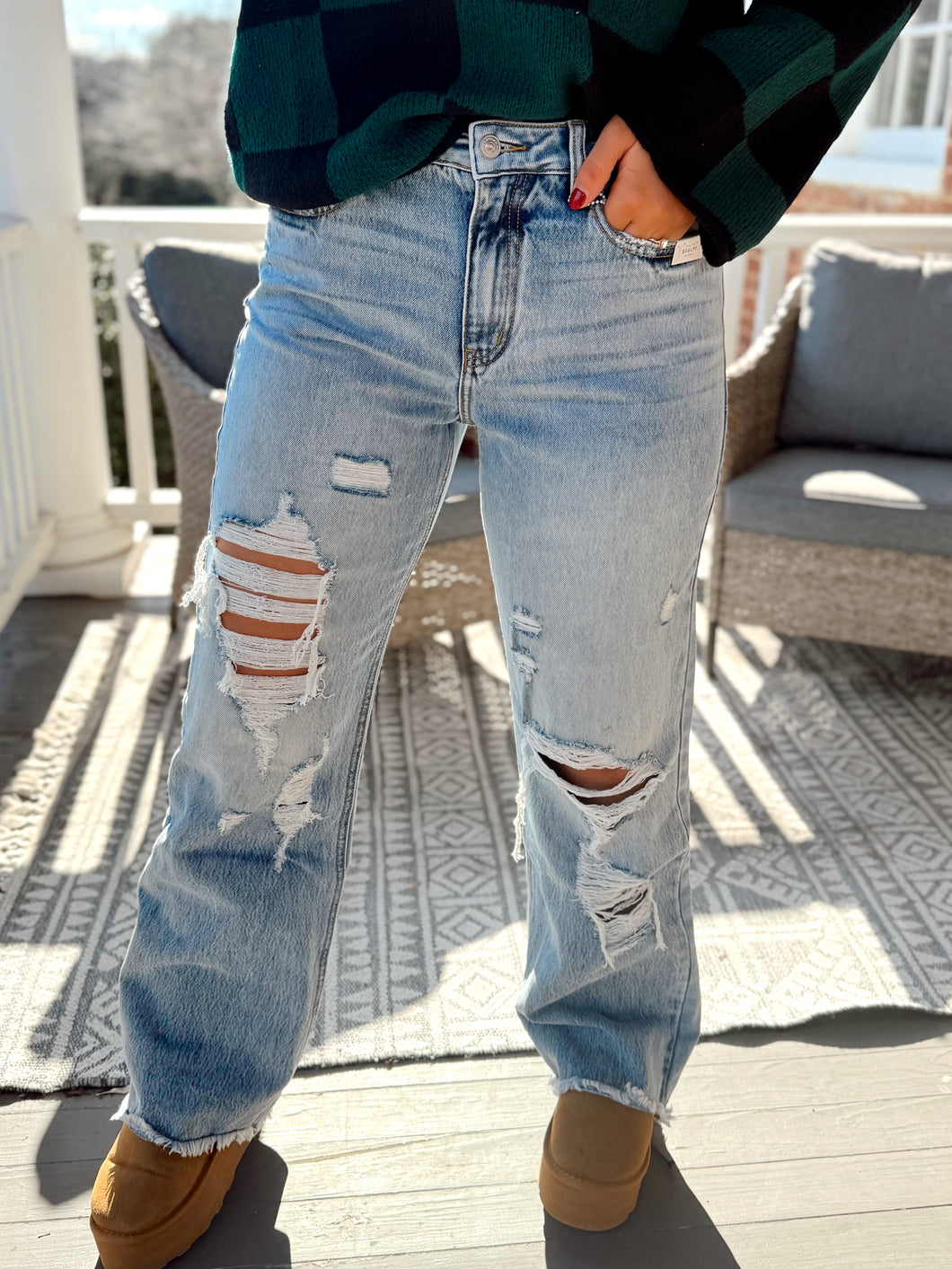 The Lucky Ones High Rise Wide Leg Jean