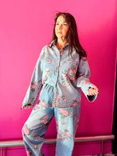 Load image into Gallery viewer, Tiptoe Through the Flowers Denim Top