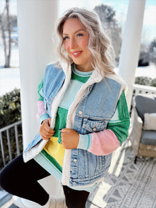 Rugby Color Block Sweatshirt