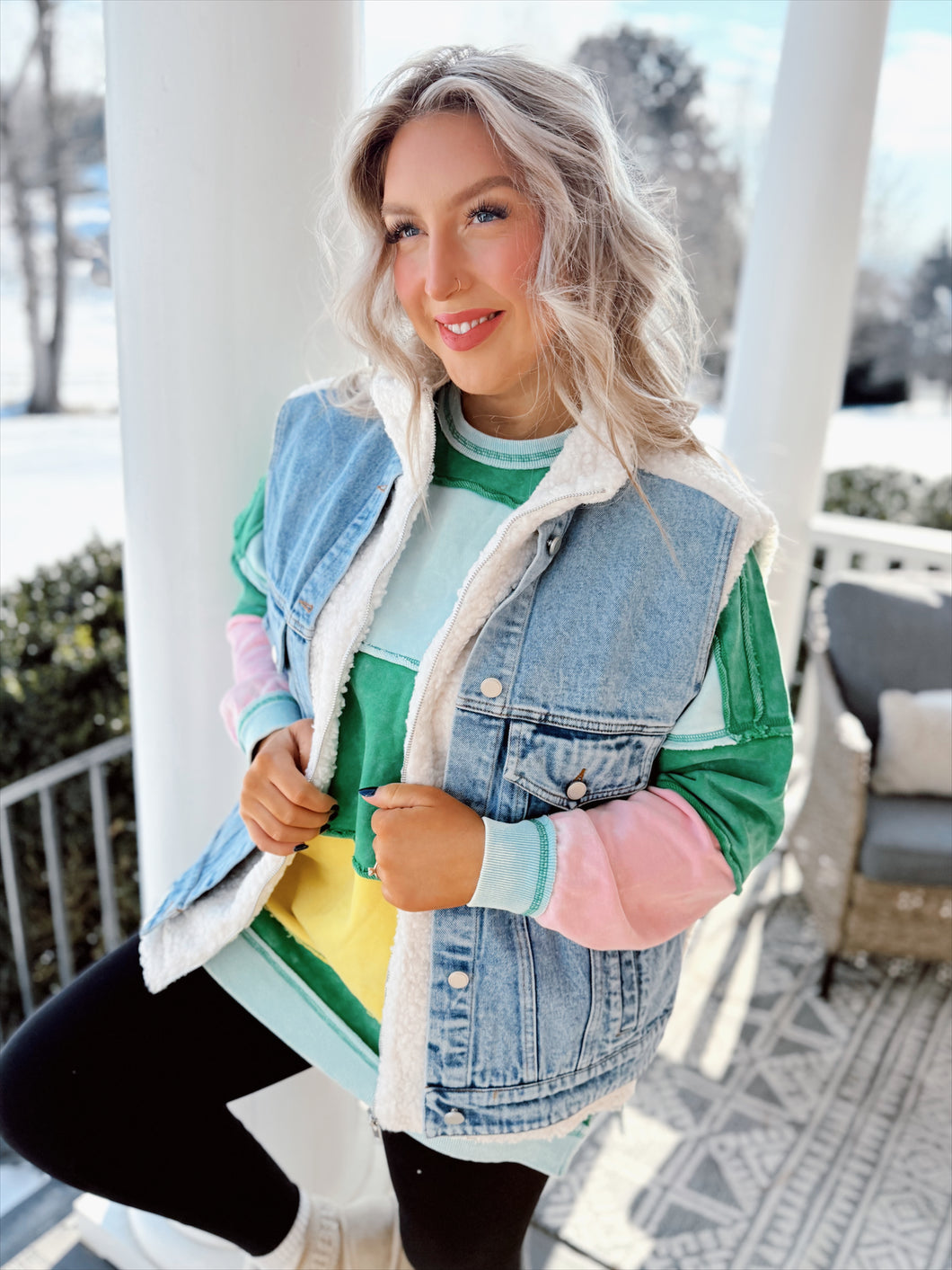 Rugby Color Block Sweatshirt