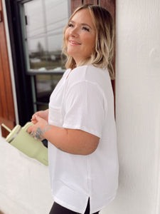 Brandy Basic Top in Ivory