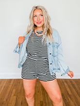 Load image into Gallery viewer, Life is Easy Striped Set | Black