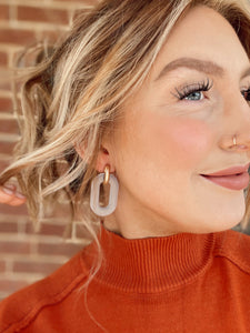 Velvet Linked Post Earrings