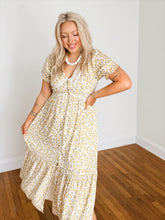 Load image into Gallery viewer, Miriam Floral Maxi Dress | Daffodil