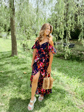 Load image into Gallery viewer, Give ‘em the cold shoulder Floral Dress