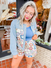 Load image into Gallery viewer, Flower Power Denim Jacket
