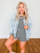 Load image into Gallery viewer, Life is Easy Striped Set | Black