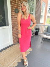 Load image into Gallery viewer, Simple Summer Tank Dress | Raspberry