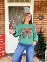 Load image into Gallery viewer, Merry Mistletoe Sweater | Green