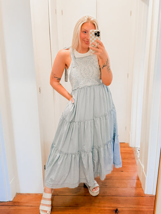 Wanderland Apron Dress | Chambray